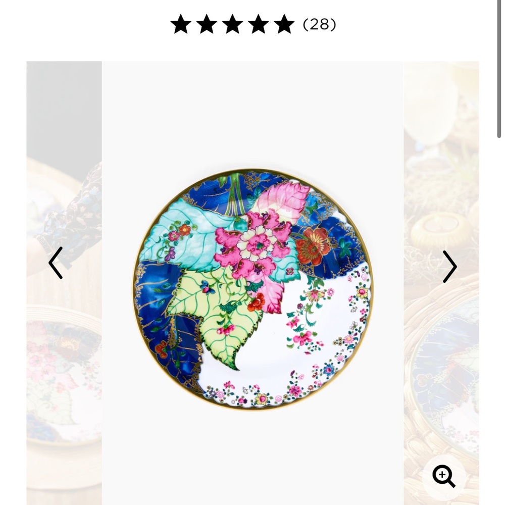 Gorgeous tin tobacco leaf plates